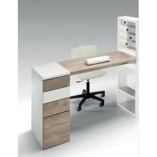 Tavoli Manicure con cassettiera ed espositore smalti