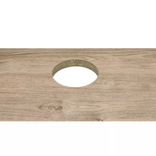 NAILS TABLE with double shelf in oak