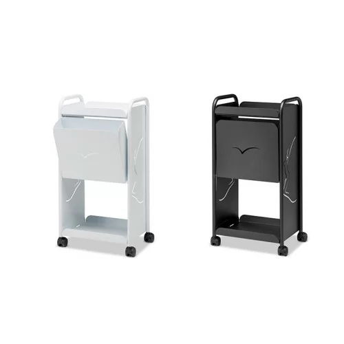 White and anthracite wax cart