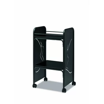 Steel trolley with 2 shelves