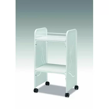 Steel trolley with 2 shelves 2