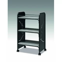 Steel trolley with 3 shelves