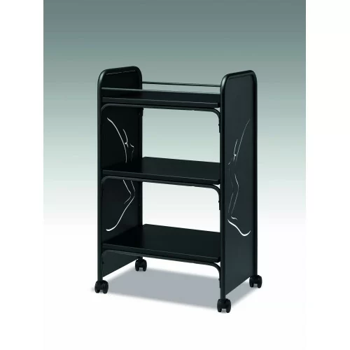 Steel trolley with 3 shelves