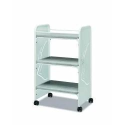 Steel trolley with 3 shelves
